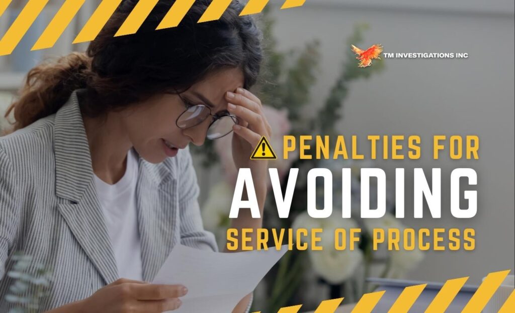 Penalties for Avoiding Service of Process in the USA